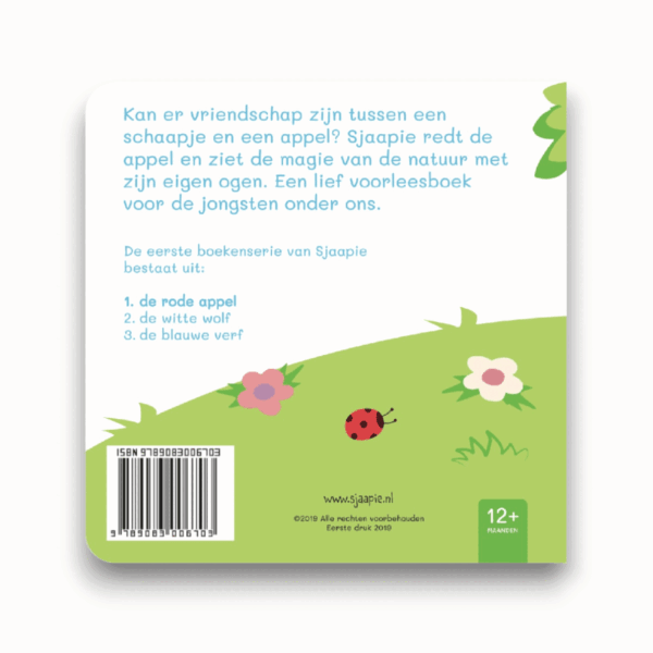 sjaapie-de-rode-appel-achter Sjaapie en de rode appel